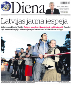Lotyšské deník nestačí na časopisy. Deník Diena kles náklad o 70 procent