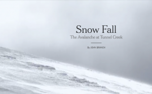 Multimediální žurnalistika: Snow Fall